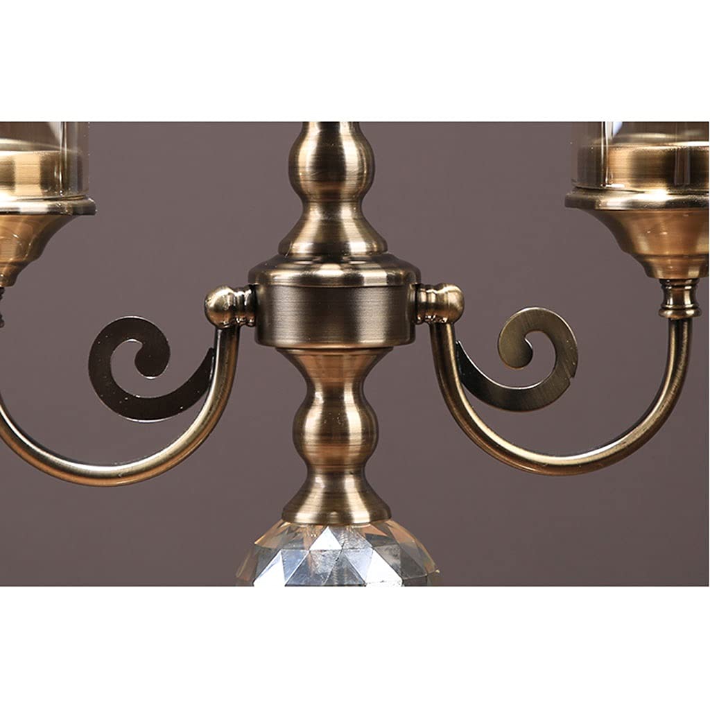 Candelabro Portacandele 3 Bracci Candelabro, candelabro in Metallo retrò for Tavolo da Pranzo, Camino, candelabri Natalizi Centerpieces Decorazione