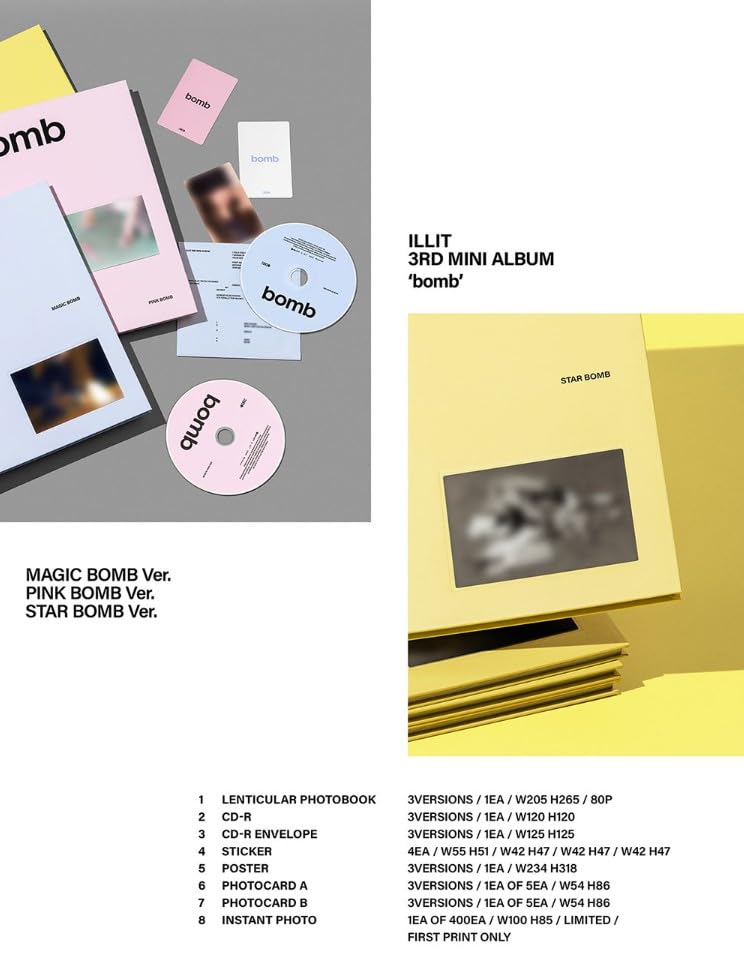 ILLIT BOMB [Photobook Ver.] 3th Mini Album (MAGIC BOMB Ver