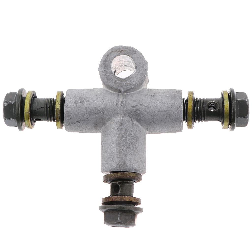 MYADDICTION Universal Motorcycle Brake House Line Tee Connector Coupling Fitting 3 Ways