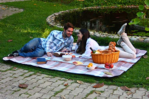 Picnic Blanket Waterproof Extra Large | Beach Blanket Sand Proof Oversized Waterproof | Great Festival Blanket And Picnic Mat | Water Resistant Heavy Duty Wet Lawn Blanket Backing For Outdoor Picnics #TOP7