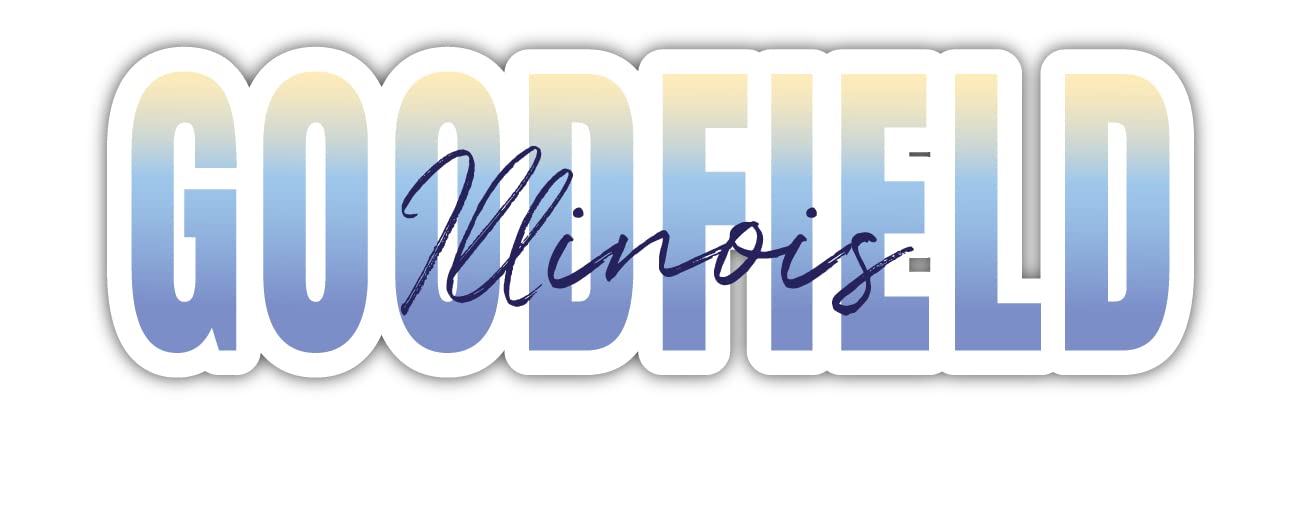 Goodfield Illinois Souvenir 2-Inch Magnet Script Design 2 Inch|Magnet