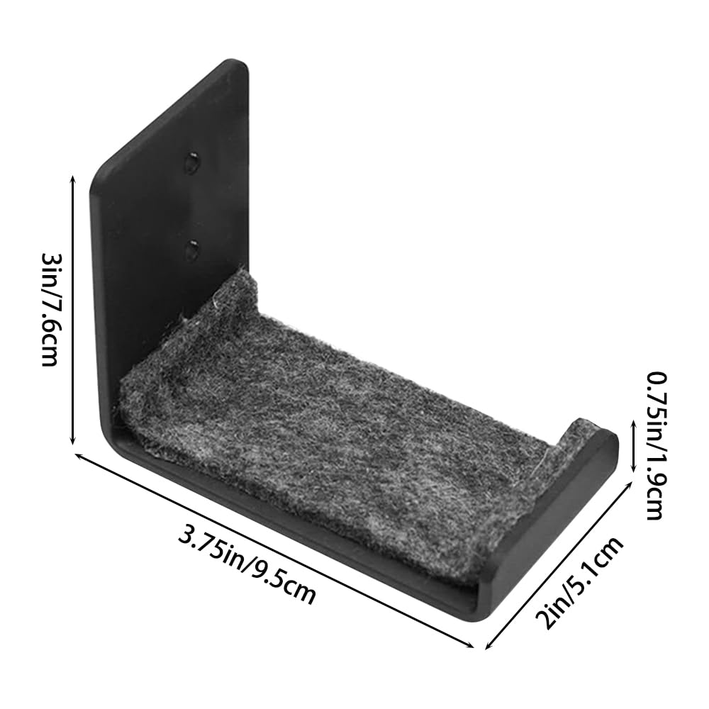 MiOYOOW 2 supporti da parete per snowboard, espositore da parete con cuscinetti di protezione per camere da letto, garage, uffici,