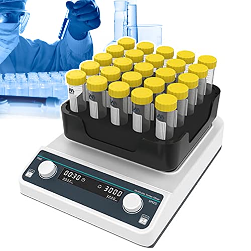 Image of Multi-Sample Vortex Mixer Lab Shaker, Horizontal Swing Vortex for Centrifuge Tubes, AC110-220V, 1 Min-8H Timer, High-Speed Mixing, Ideal for Labs and Research