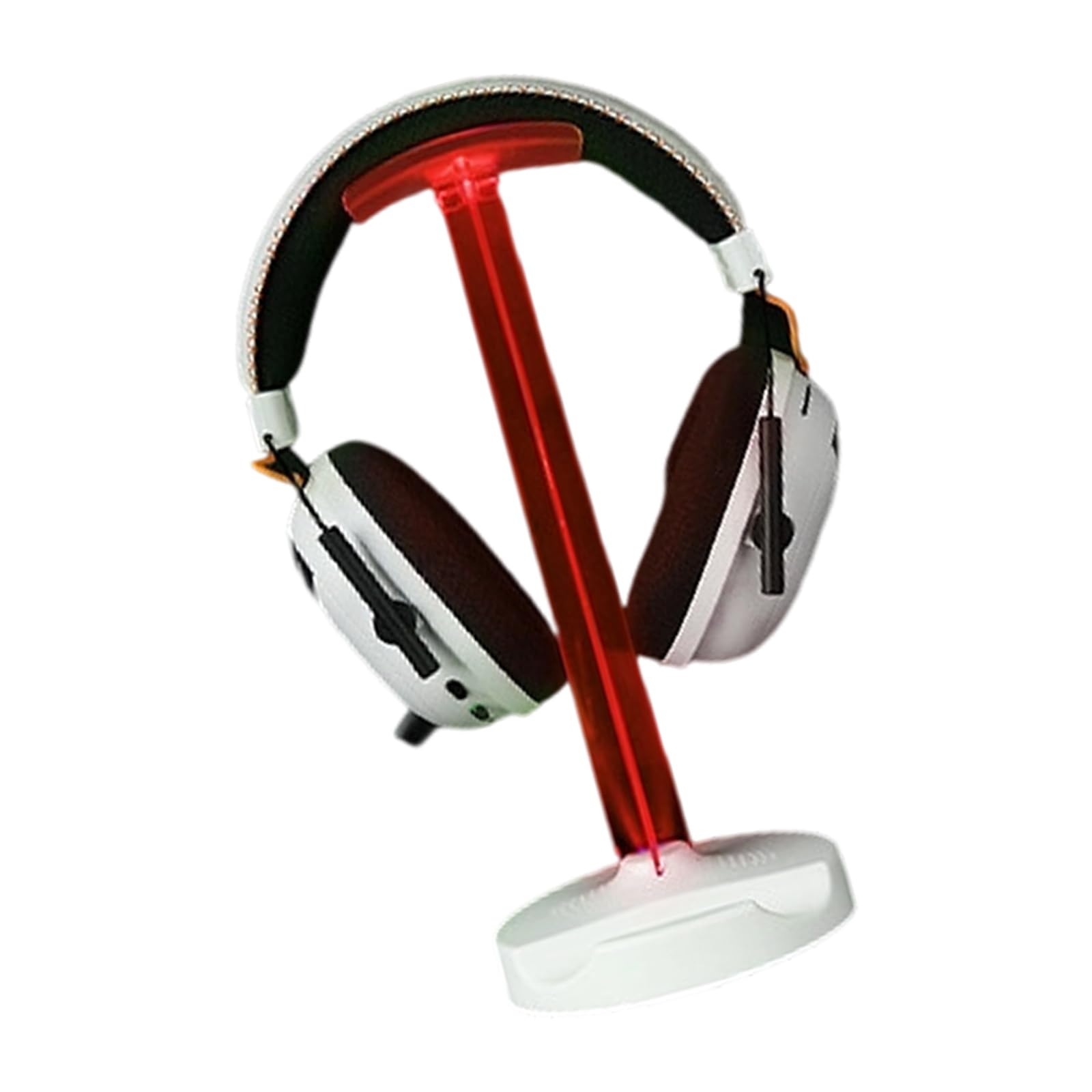 Hsioluted Universally Headsets Stand Nonslip Design Headphones Stand Holder Desk Gaming Headsets Hanger with LED Light Headphone Hanger