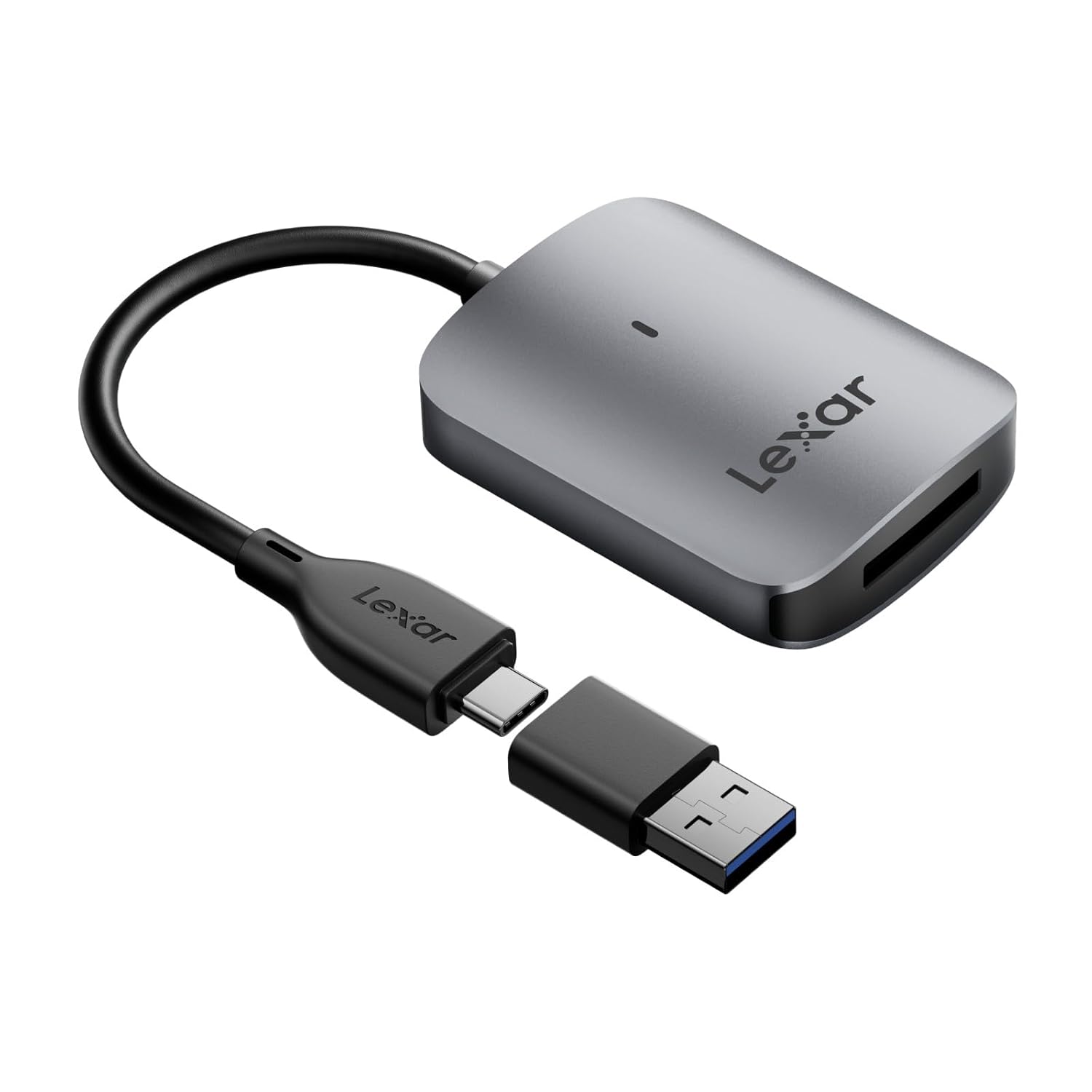 Lexar RW515 CFexpress Type A Card Reader with USB-C to USB-A Adapter for CF and CFexpress Cards