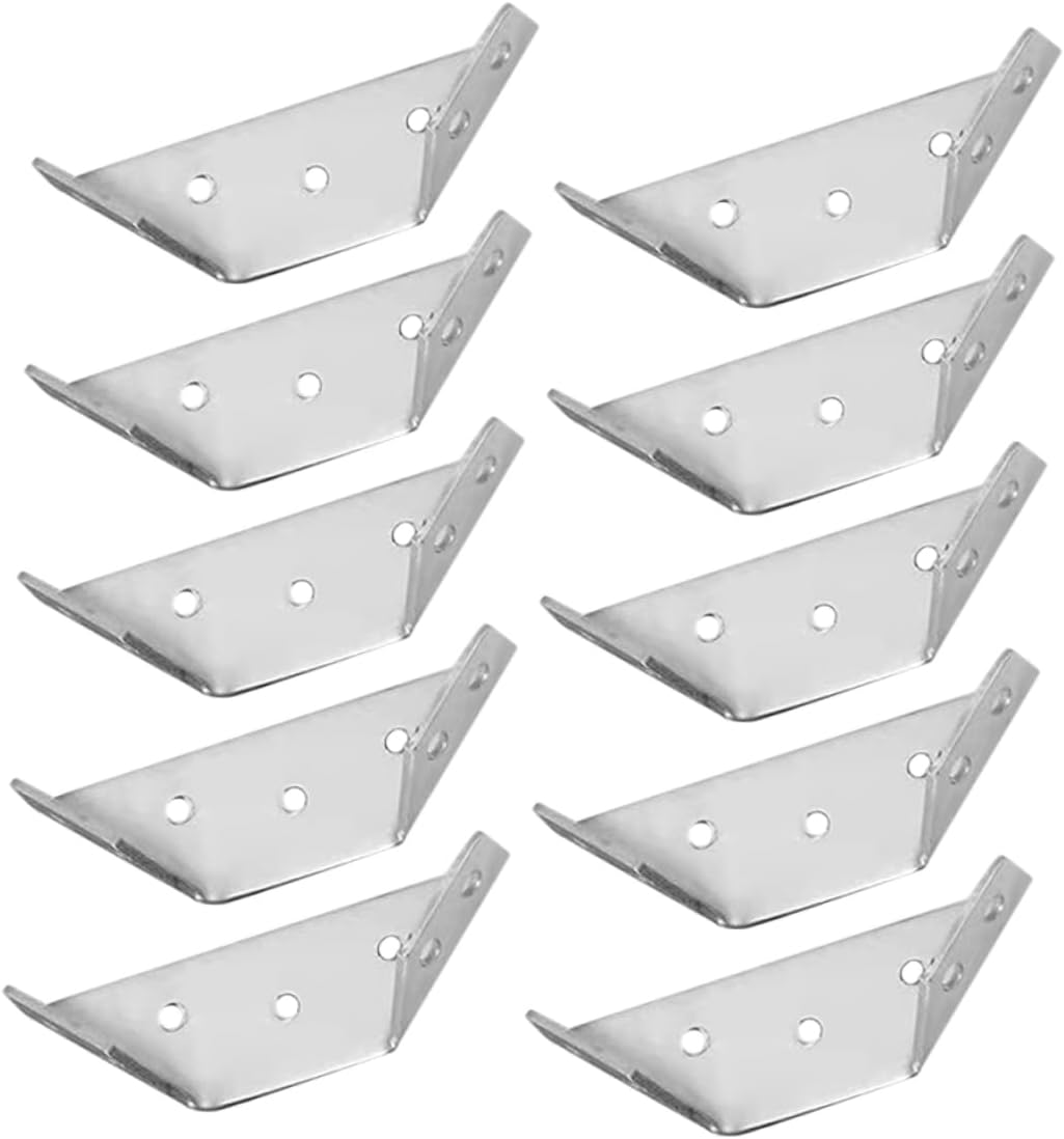 Veemoon 30sets Corner Brackets of Furniture Connectors for Cabinets Tables and Shelves Easy to Install Screws Versatile Support for