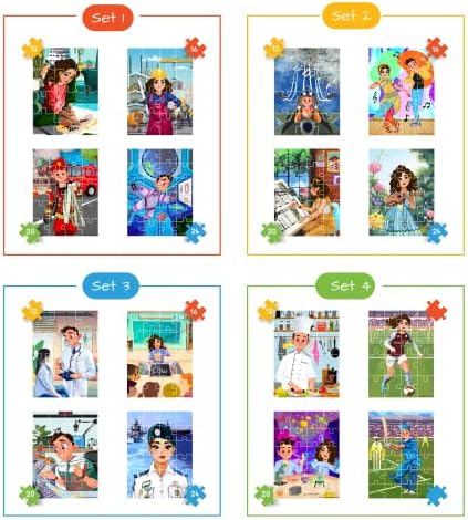 Buy Puzzle Squad™ 4 in 1 Jigsaw Puzzle Combo Pack with 288 Pieces ...