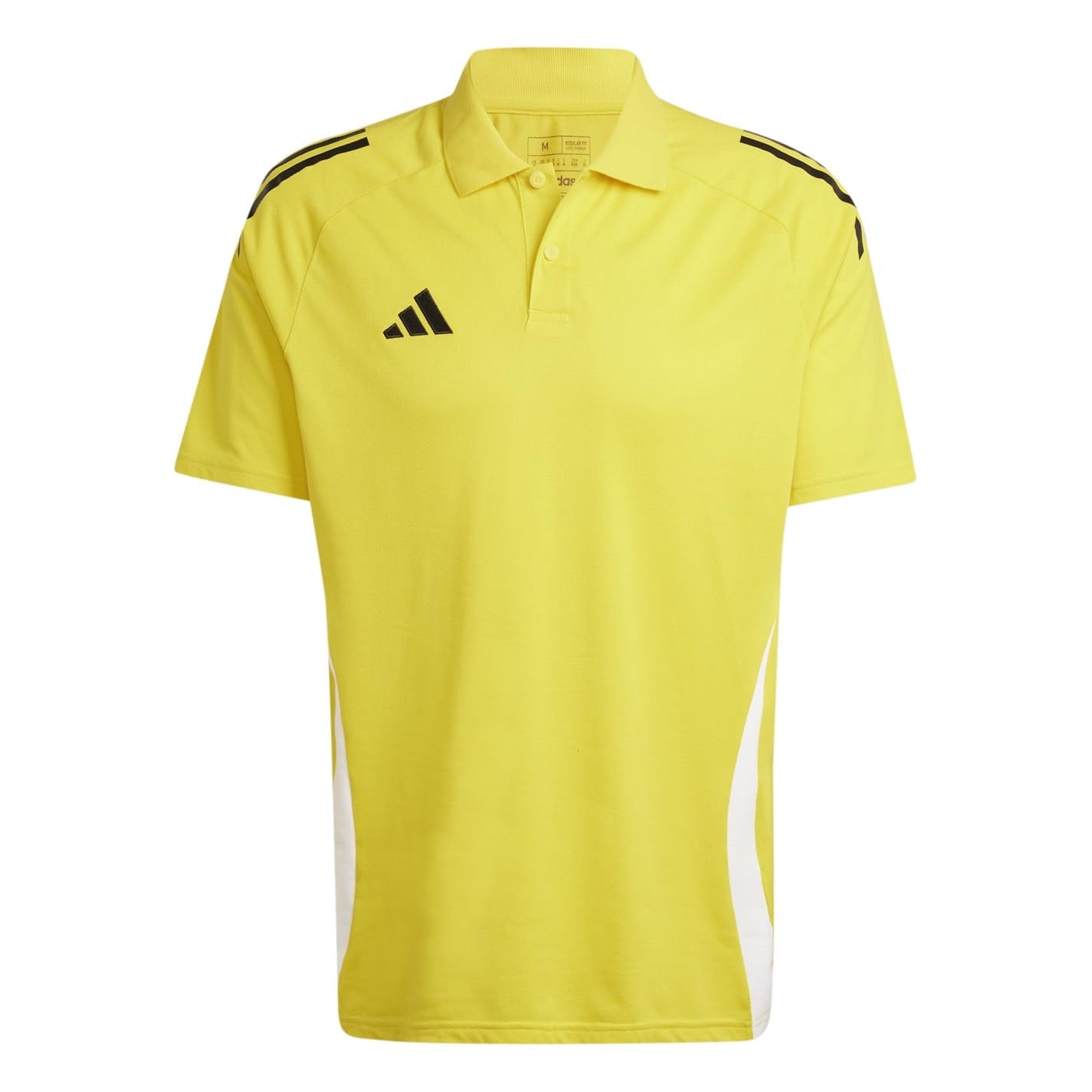 Adidas Men's Tiro24 Performance Polo Shirt - Yellow/White - L