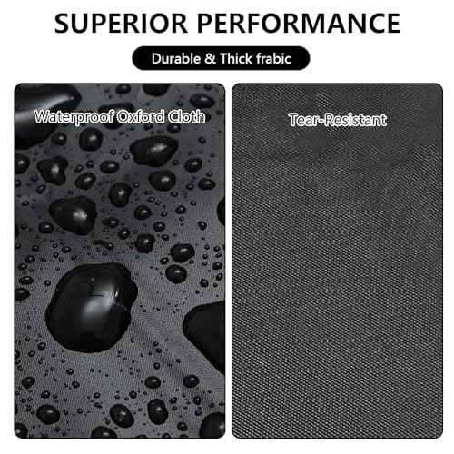 Image of Truck Cover Waterproof All Weather, 210D Oxford Cloth 10 Layers Full Truck Cover for Snow Sun Rain Protection, Truck Cover Fit for Ford F150 Chevrolet Silverado Dodge Ram 1500