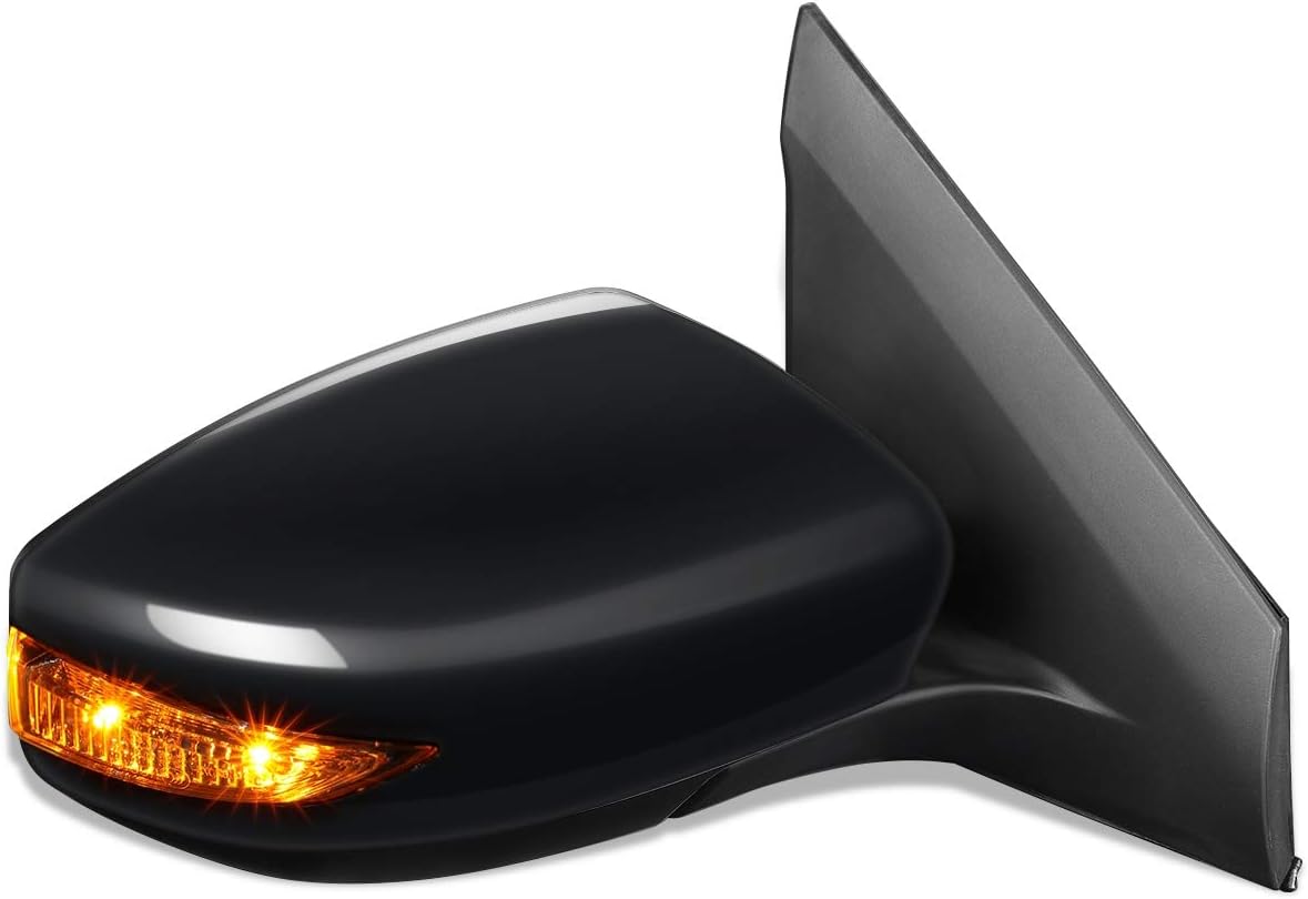Auto Dynasty NI1320237 OE Style Powered + Heated + Turn Signal Driver Left Side View Door Mirror Compatible with Sentra 13-15