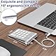 Bawanfa Plus USB C/USB A Numeric Keypad Wired, Ziffernblock Ergonomischer Mini Nummernblock mit 3 USB 2.0 Ports, 18 Tasten Numpad, Office Rechen Nummernblöcke für Laptop, Desktop, Notebook, PC