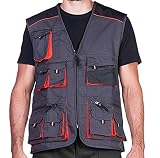 Chaleco de trabajo hombres para Safari, Caza, pesca, fotografo, laboral, montaña, aventura, explorador, mecanico, construccion, tecnico, albanil, pintor, limpieza, tecnicos, jardinero, campo