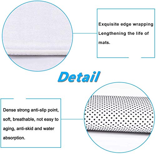 JIANGLANY Stone Wall Gate Lead to Beach 3D Image Shower Curtain for Garden Seaside Blue Sea Sky White Clouds 3D Shower Curtain Tropical Summer Bathroom Decor Fabric with Hook 80X 80 inches Blue White - Image 4