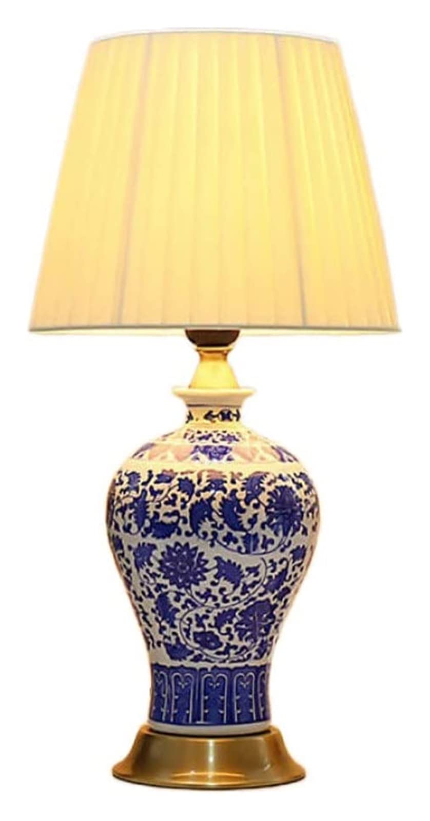 Lampe de bureau en céramique rétro avec éclairage doux