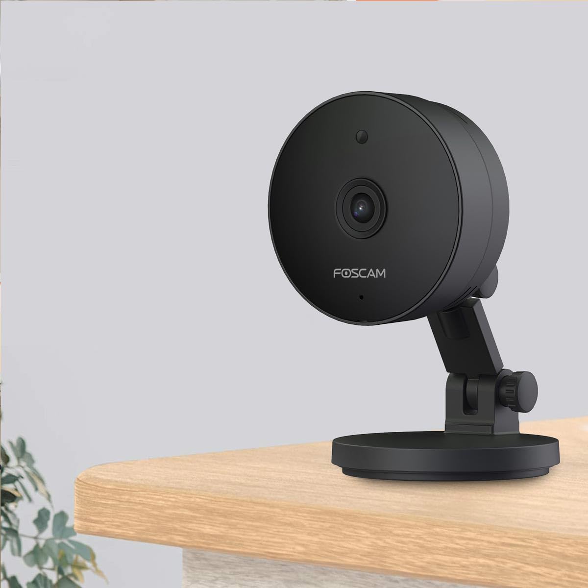Foscam C5M 3K 5 MP dwuzakresowa kamera do monitoringu Wi-Fi z noktowizorem do 8 m, dwukierunkowe audio, wykrywanie hałasu i ruchu, kompresja wideo H.264+/H.264 (czarna)