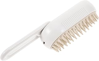 SEWOART Cepillo de Vapor para El Cuidado de Mascotas de Color Cremoso Cepillo para Gatos Y Perros Removedor