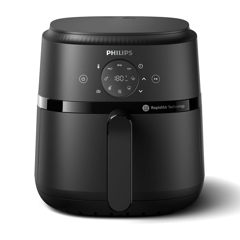 Philips Airfryer 2000 Series Heißluftfritteuse 4,2L Digitaler Touchscreen 13 Garoptionen 1500W Schwarz