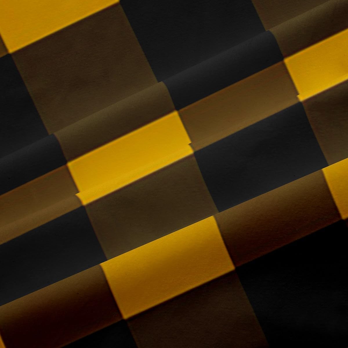 Castle Fairy White Grid Curtain,Square Lines Draperies for Boys Girls Teens,White Black Checkered Window Treatment Curtains Home Decor,Modern Simple Window Drapes for Living Room Bedroom,42Wx63L