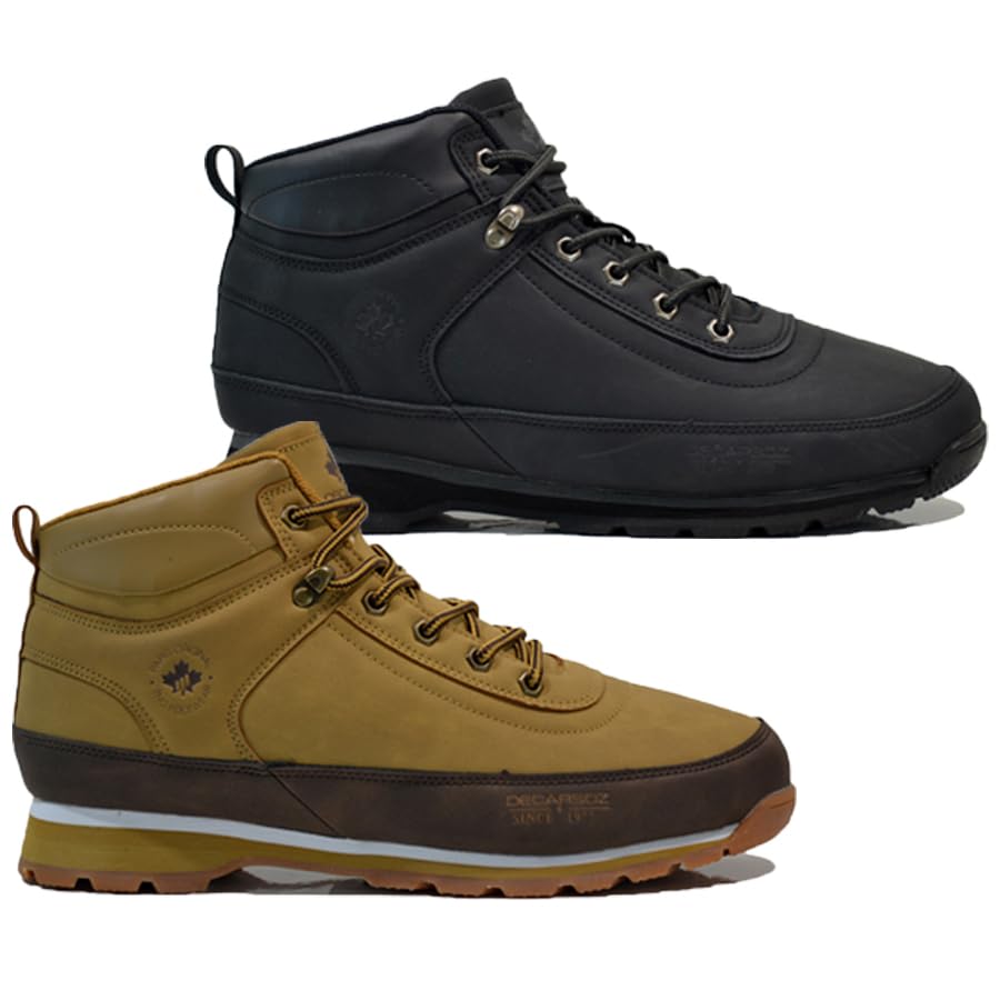 Men's Winter Snow Walking Boots - Fur Lined Ankle Hiking & Trekking Boots | Durable, Non-Slip...