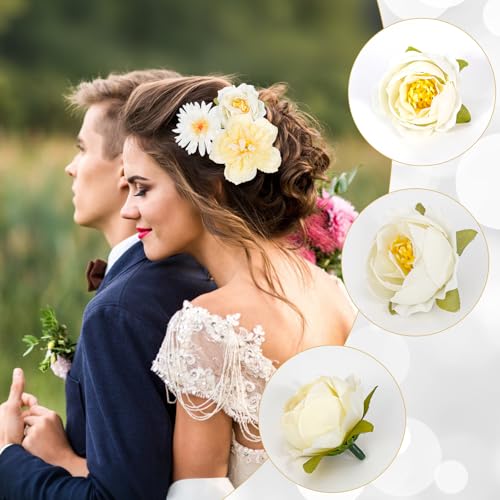 MWOOT 17 Pcs Artificial Flower Heads - Image 3
