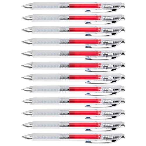 Bolígrafo Pentel EnerGel ICE tinta líquida 0.7 mm rojo x12 miniatura 1