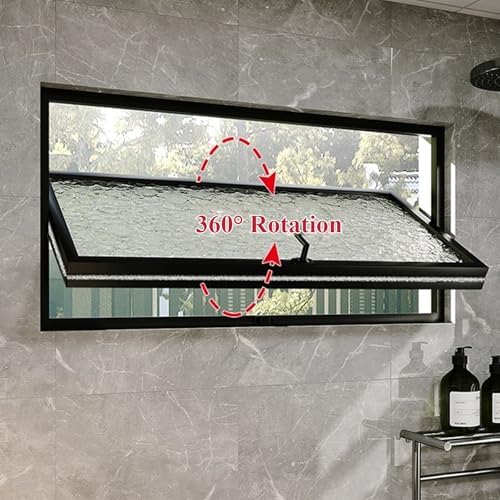 Tempered Glass Sliding Window, 360° Rotatable for Shed, Barn, Garage, Greenhouse & Poultry Cabin, Durable Aluminum Frame, 23.62"x15.75" - Perfect for Replacement & Upgrade