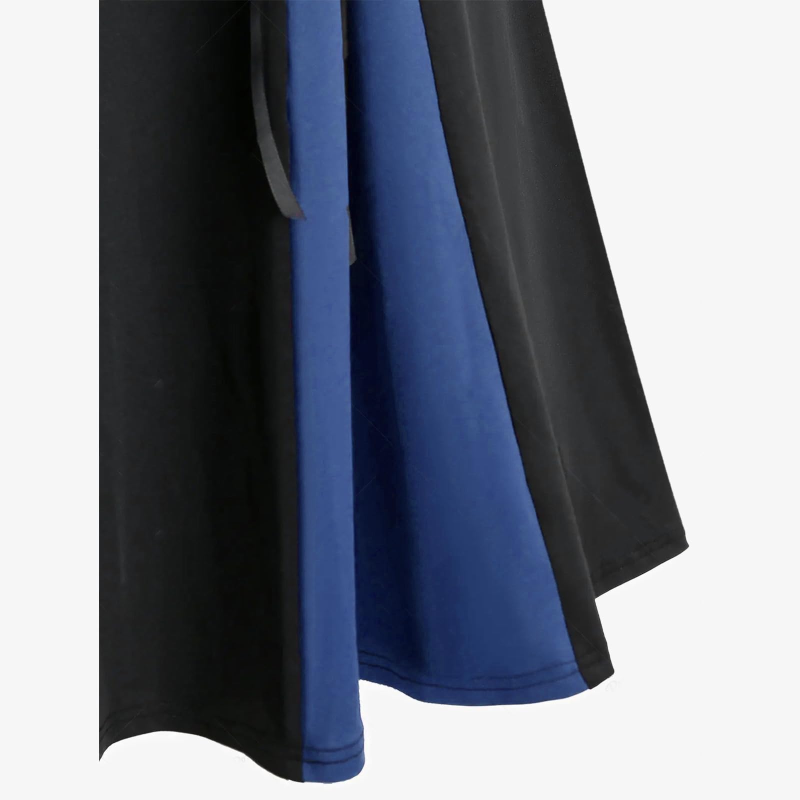 Women's Vintage Gothic Court Lace Up Patchwork Skirt Steampunk Medieval Renaissance Victorian A-Line Pirate Skirts