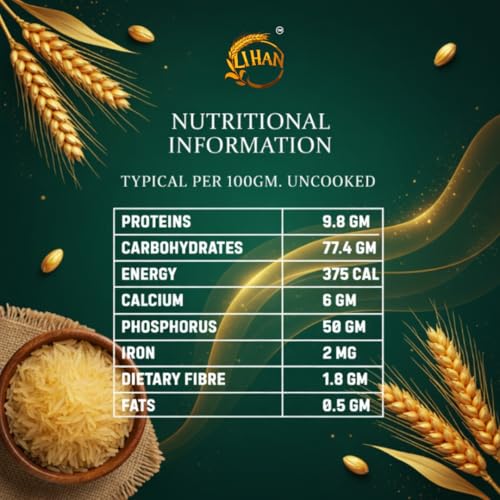 Image of Lihan Golden Sella Basmati Rice 5kg - Long Grain, Non-Sticky & Fluffy | Premium Aromatic Rice for Biryani & Daily Meals | 1kg (Pack of 5)