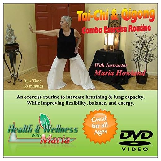 KHE Tai-Chi & Qigong Combo DVD, Increase Breathing, Stamina, & Flexibility, Great for Seniors