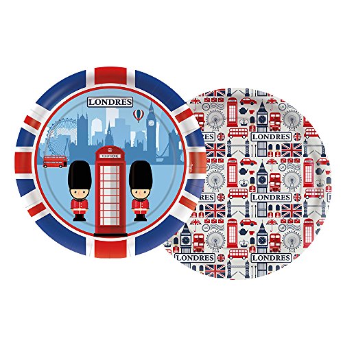Prato Londres - Pacote Com 8 Un Regina Colorido