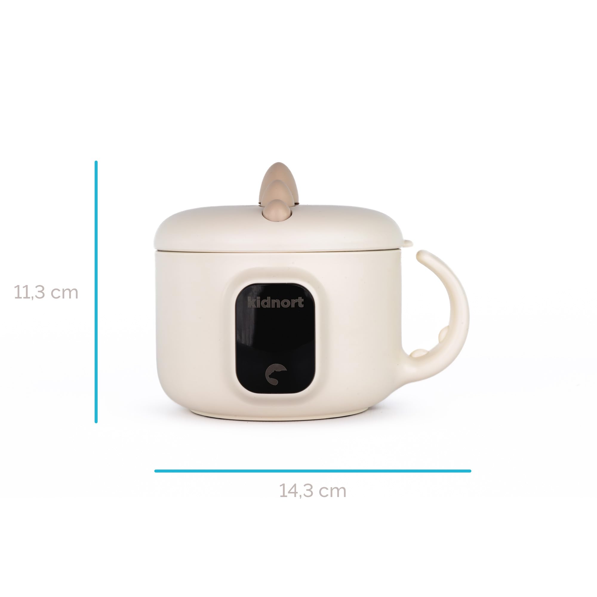 Vennlig - Scaldabagno portatile da 400 ml, impermeabile IPX7, batteria da 4500 mAh, inserto interno in acciaio inox, display a LED, mantiene caldo 40 °C e modalità disinfettante a 70 °C