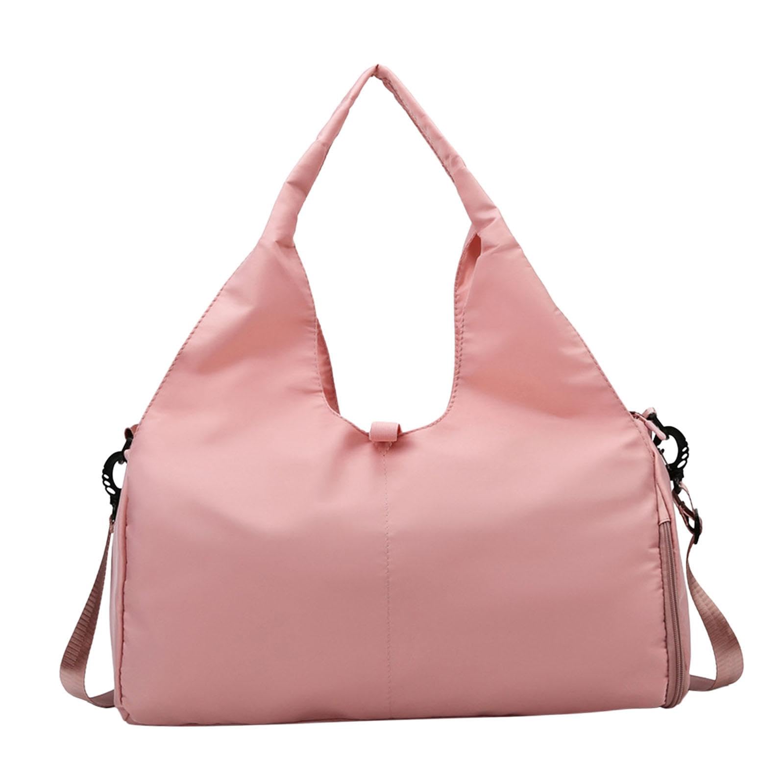 MERISHOPP Yoga Mat Bag Holder with Detachable Strap Handbag for Camping Shopping Beach Pink-image-35
