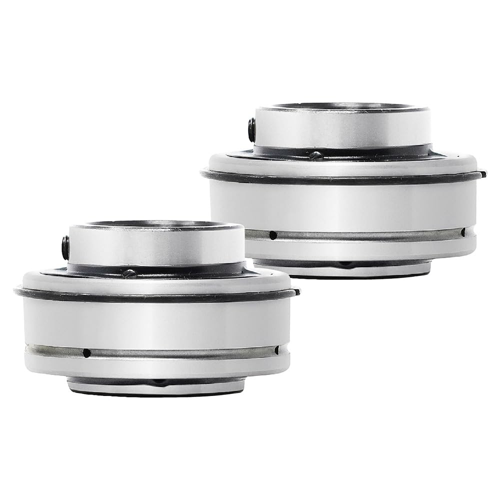 MAPLE ACE SER202-10, ER10 Insert Bearing 5/8" Bore, Cylindrical OD with Snap Ring and Set Screws (Qty 2)