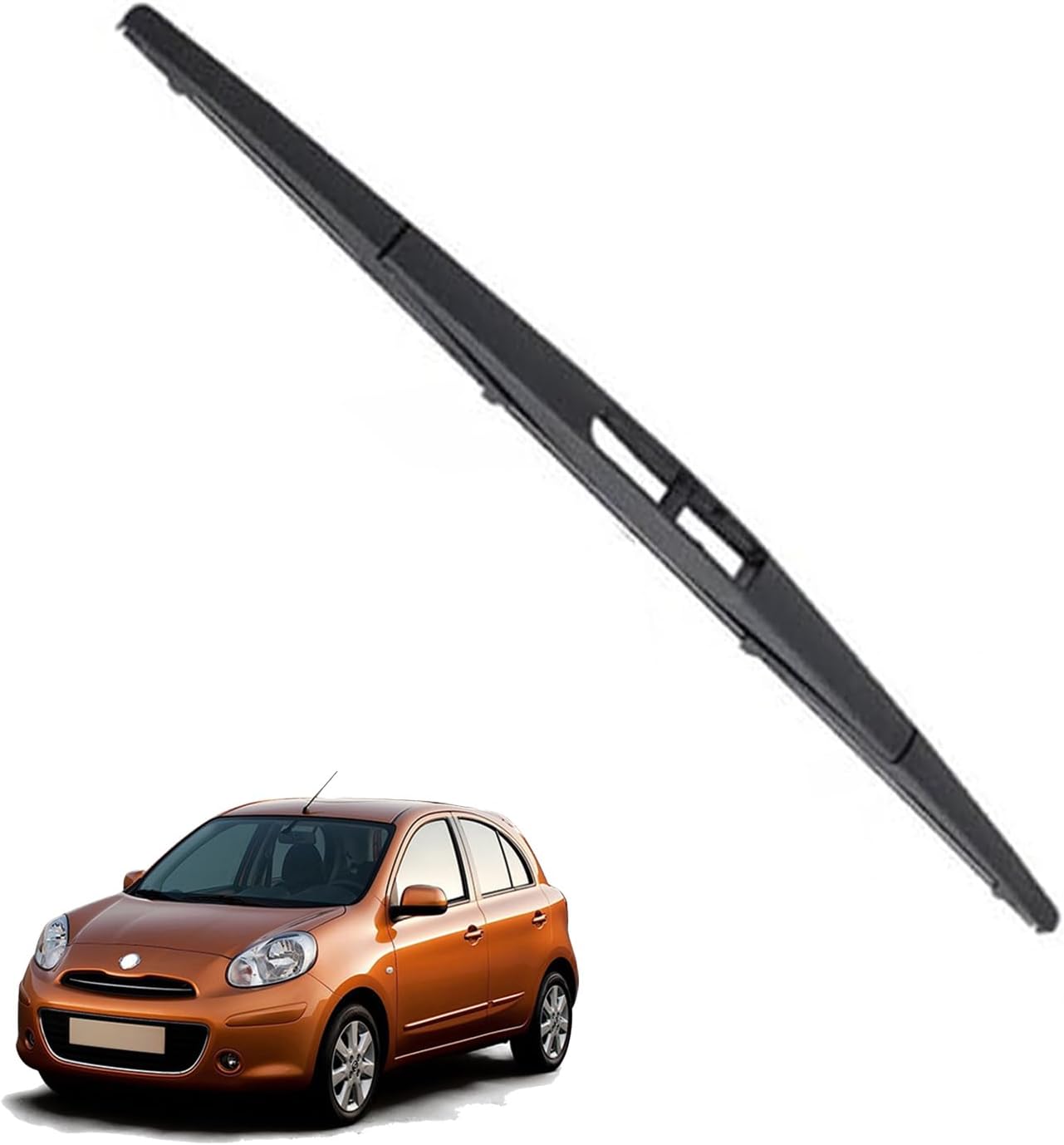 Windscreen Wiper Blades Front Rear for Nissan Micra March K13 2010-2015 (21"+14"+12"), Kit of High Performance Silencio Durable Streak Free,Set of 3