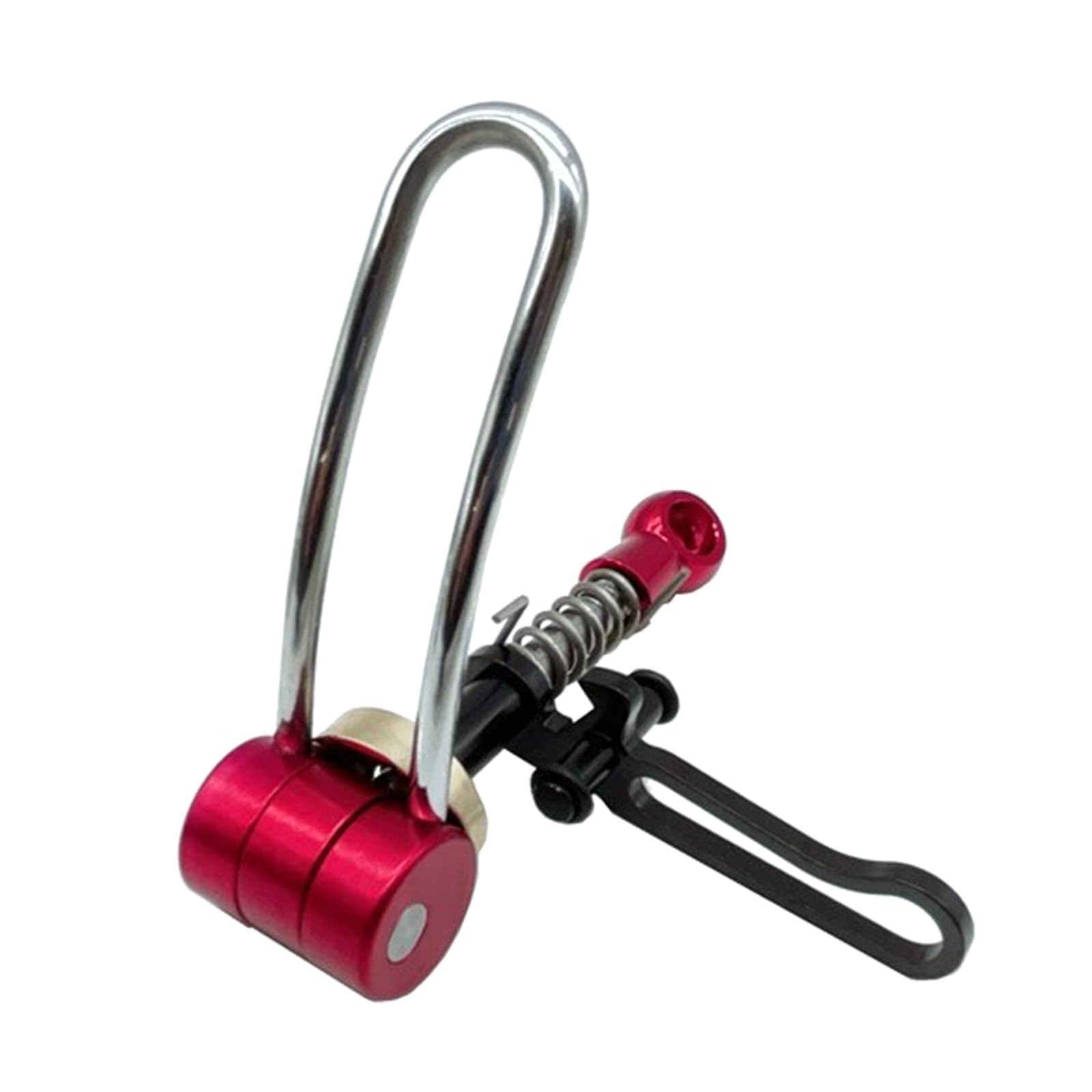 Hsioluted Red Durability Bicycles Seats Tube Clamp Quickly Release Folded Bike Seatpost Clamp For Mountain Cycling Ligh Tweight Bike Seat
