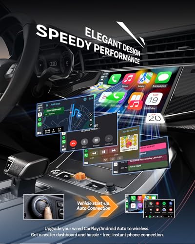Image of OTTOCAST Mini Cube 3.0 Wireless CarPlay & Android Auto Adapter 2026- Plug & Play, Fast Auto-Reconnect (Orange)