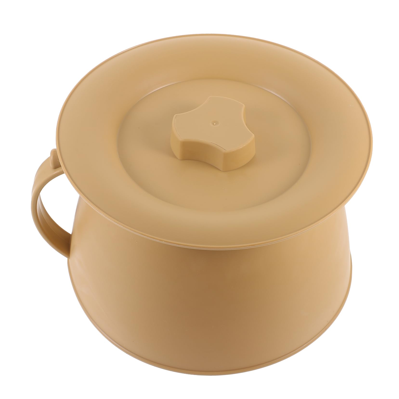 KOMBIUDA Ergonomic Plastic Urinal Smooth Edges Bedside Night Urine Bucket for Disabled Elderly