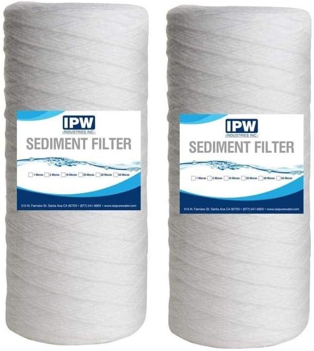 Compatible for Culligan CW5-BBS Heavy Duty Polypropylene Sediment Filter Cartridge for Whole House System in 5 Micron; 2 Pack