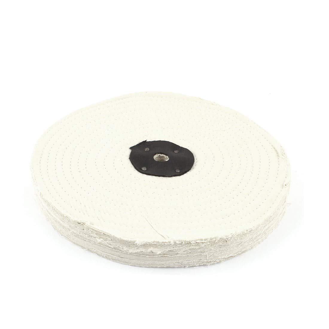 New Lon0167 1/2" x Featured 10" Round Shaped reliable efficacy Stitched Polishing Buffing Polish Pad Wheel White(id:003 26 bd 906)