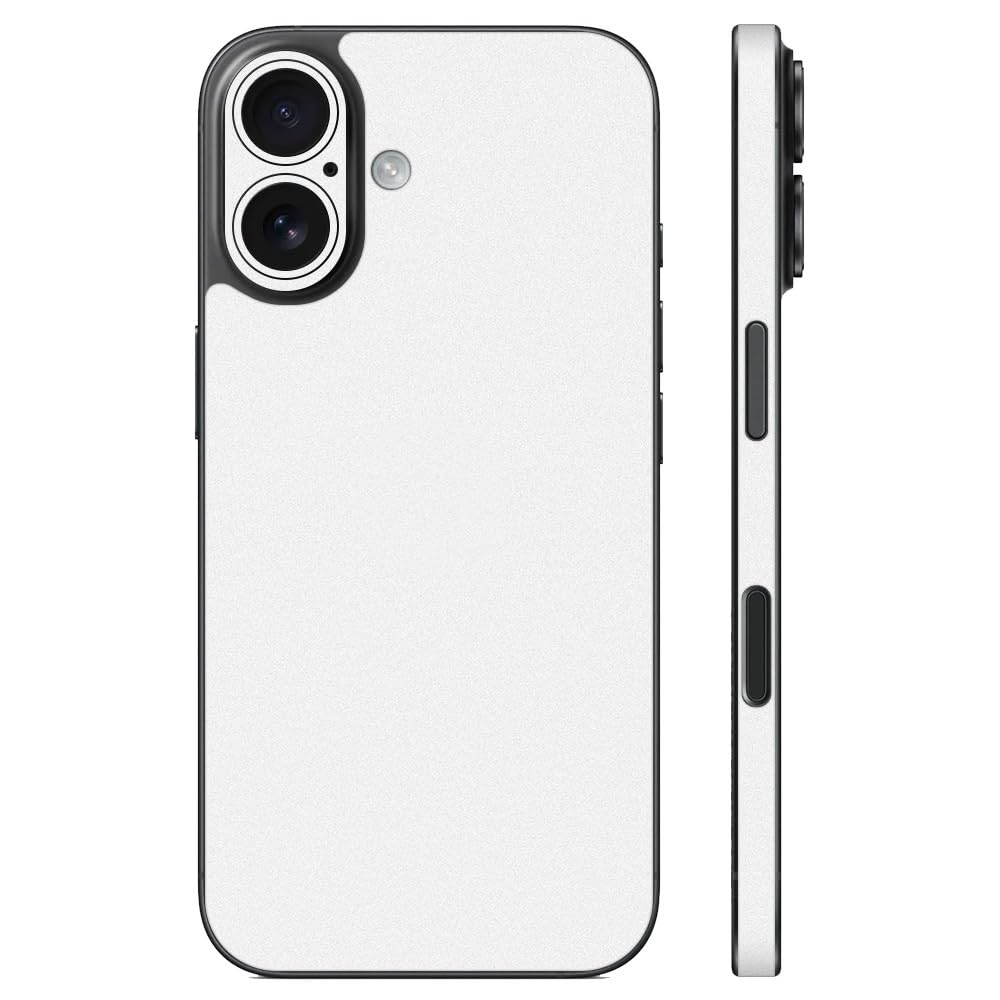 Amazon | wraplus スキンシール iPhone16 対応 [ホワイト] 背面
