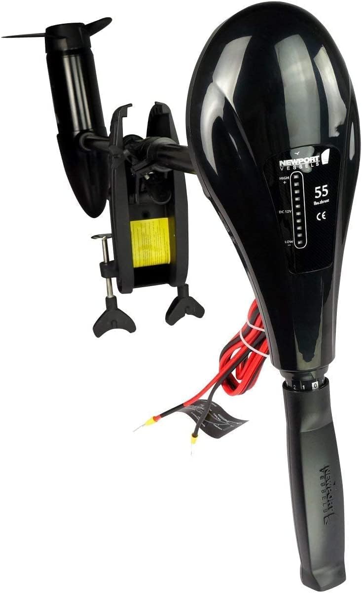 Newport X-Series 55lb Thrust Transom Mounted Saltwater Electric Trolling Motor w/LED Battery Indicator (36" Shaft) : Sports & Outdoors