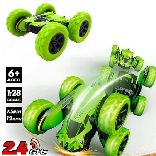 image for Threeking Double-Sided Driving Rc Stunt Car Toys Remote Control Cars 3