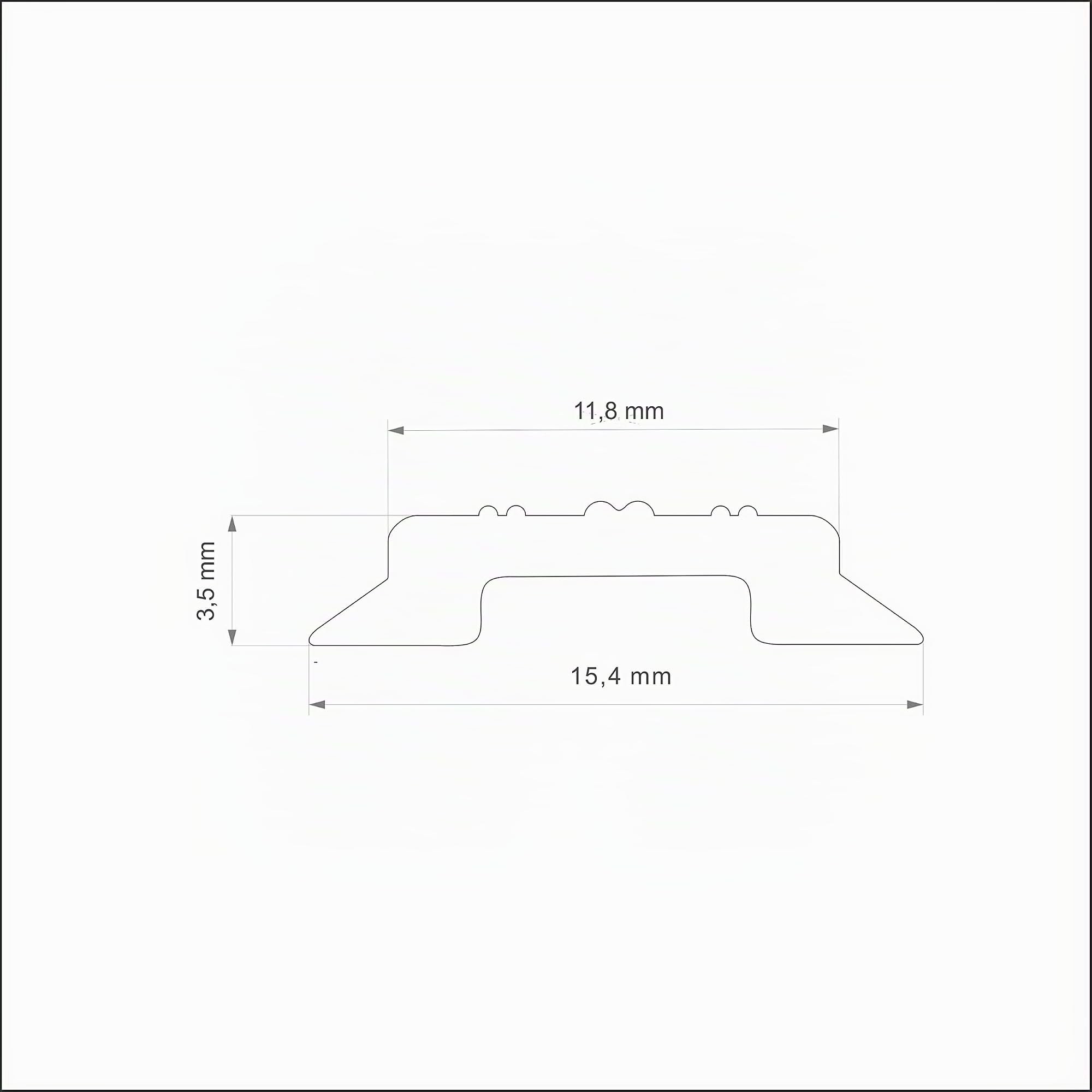 Generisch Leistenfüller 15,4mm - blau metallic 20m - Abdeckprofil Kederband Wohnwagen Wohnmobil