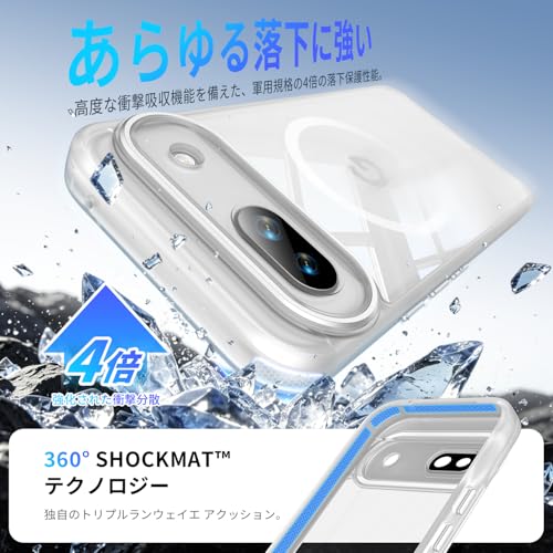 Image of Magnetic Case with Clear Back for Google Pixel 8a, Fit for MagSafe