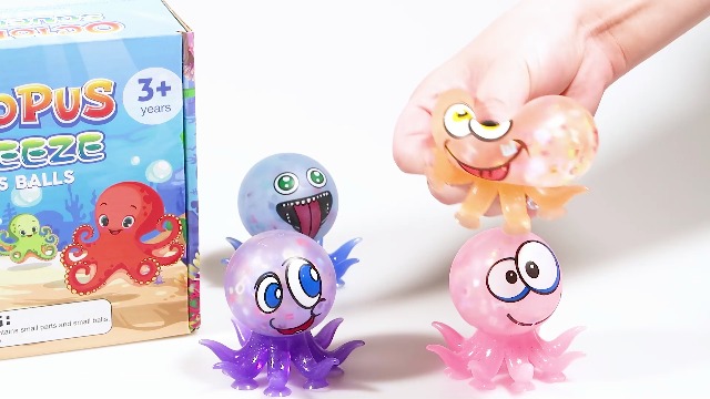 Pulpo Antiestrés De Silicona – Bola Sensorial Con Burbujas Para Aliviar El Estrés En Niños Y Adultos, Juguete Fidget Portátil
