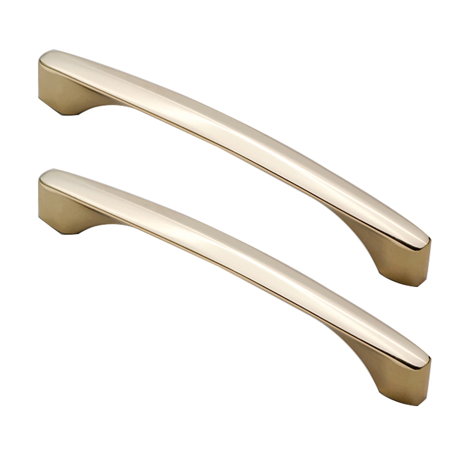 Niusabou One Color Single Hole Handle, Kitchen Bathroom Cupboard Handle 2 Pack Zinc Screws Single Hole 96/128Mm(Hole Distance 128Mm)