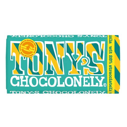 Tony's Chocolonely Weiße Schokolade Stracciatella 180g Cover