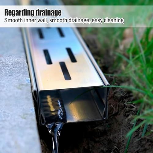 Grille de drainage design en acier inoxydable pour cour moderne