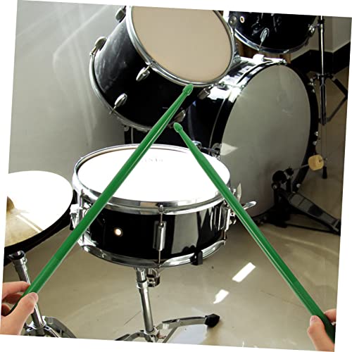 Baquetas profesionales para percusión doble punta verde miniatura 2