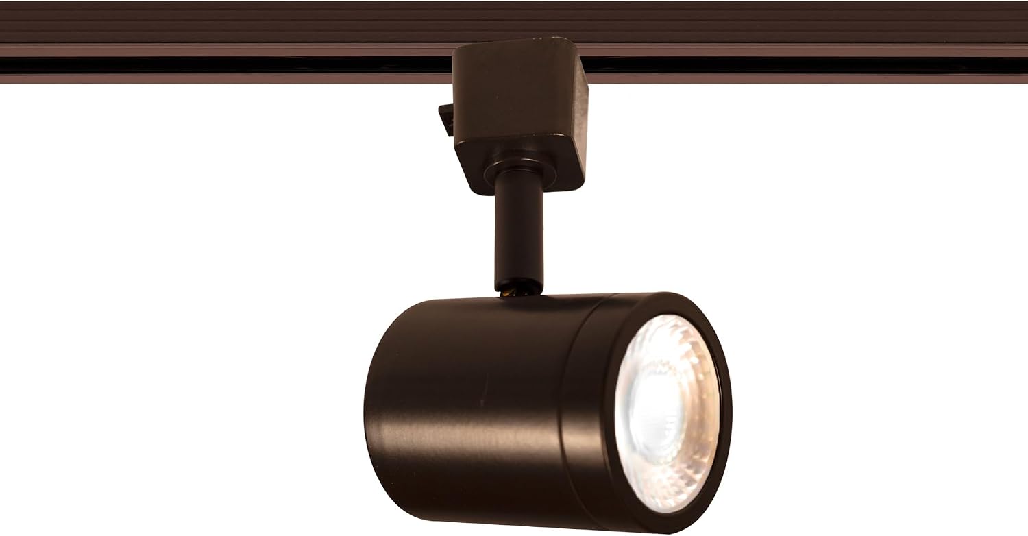 WAC Lighting Charge 8010 LED Adjustable Track Head 5-CCT Selectable 9W 865 Lumens Fully Dimmable in Dark Bronze for H-Style 3 Wire Track